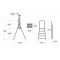 Drabina Drabex typ 1100 - 2 st. (wys. rob. 2,39m)